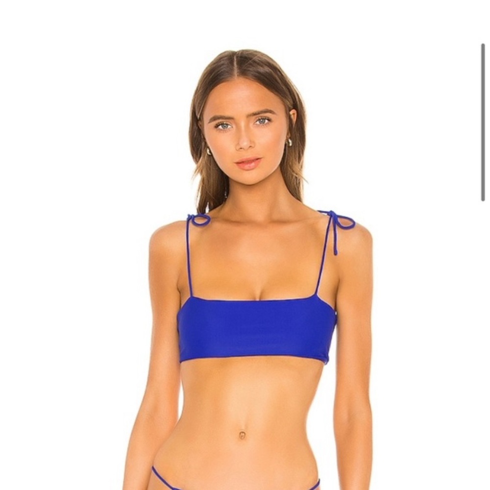 NWOT Royal blue Superdown (Revolve) bandeau bikini top